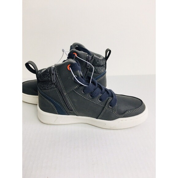 Art Class Boys Shoes Size 13 Gray Kids Booties Kellen High Top Lace Up - Picture 6 of 8